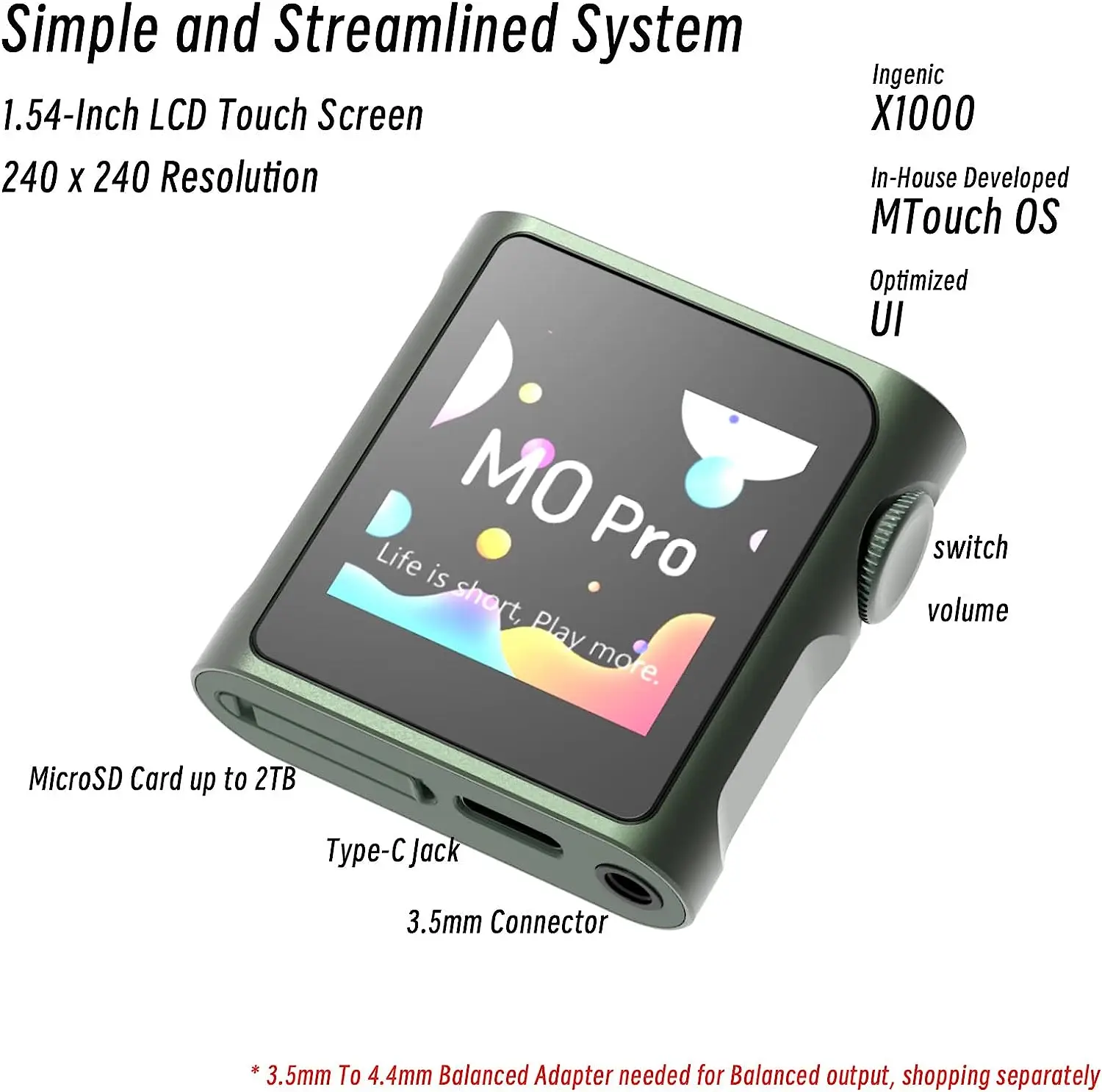 Аудиоплеер SHANLING M0 Pro с двойным ЦАП